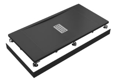 Душевой поддон Creto Etna 160x70 прямоугольный, черный