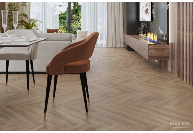 ПВХ плитка VINILAM Parquet Herringbone Glue GD11355 Паркет Монпелье Glue