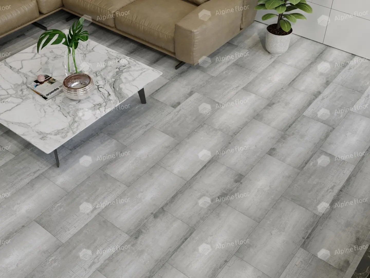 ПВХ-плитка Alpine Floor LVT Light Stone ЕСО 15-1 Корноулл 4V 43кл