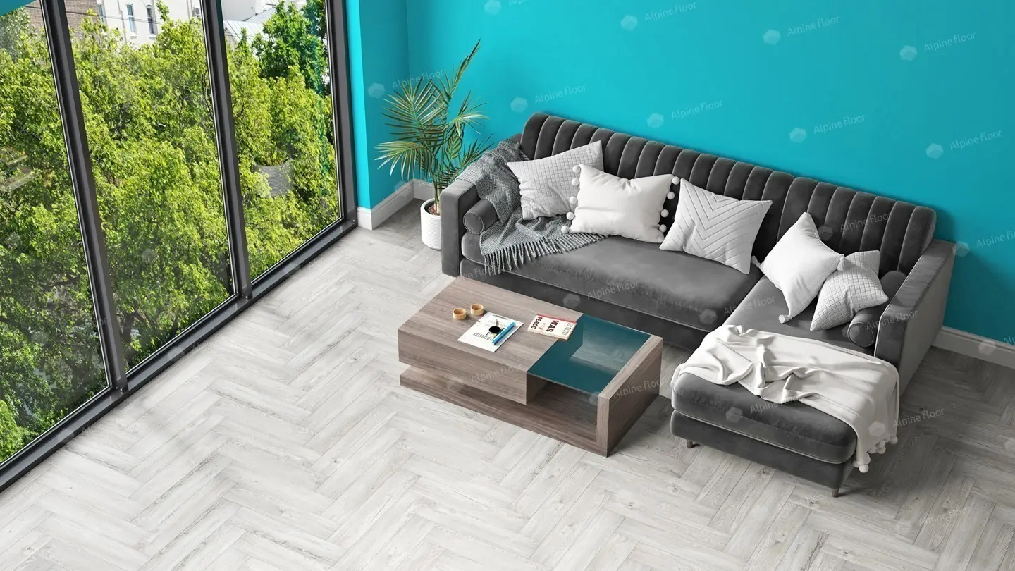 SPC Ламинат Alpine Floor SPC Light Parquet ЕСО 13-11AB Снежный 4V 43кл