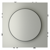 Светорегулятор встраиваемый VOLTUM S70 поворотно-нажимной 600 Вт, (сталь)