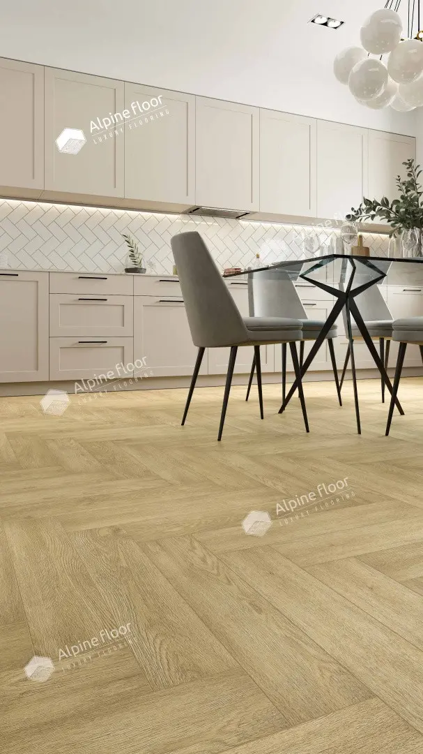 SPC Ламинат Alpine Floor SPC Light Parquet ЕСО 13-3AB Дуб Ваниль Селект 4V 43кл
