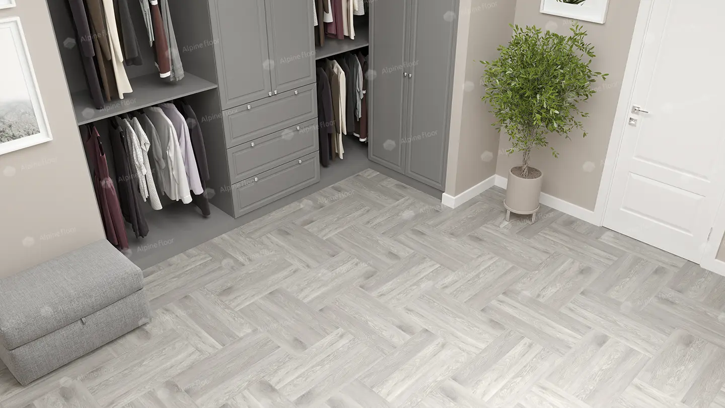 ПВХ-плитка Alpine Floor LVT Parquet ECO 16-21 Дуб Полис 4V 43кл