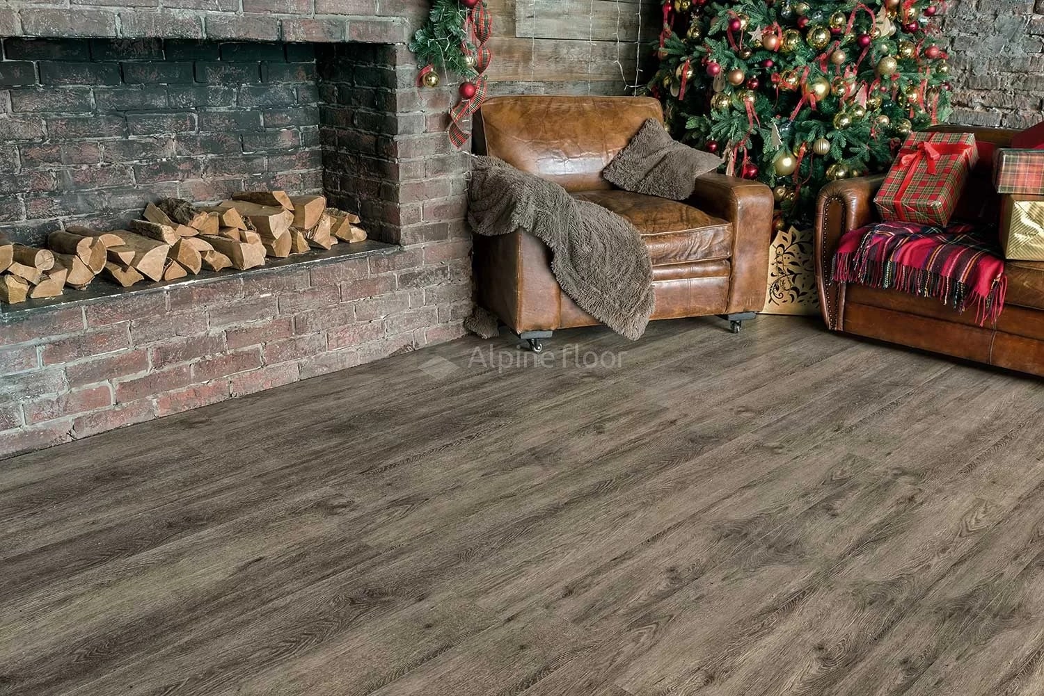 ПВХ-плитка Alpine Floor Grand Sequoia LVT ECO 11-802 Венге Грей