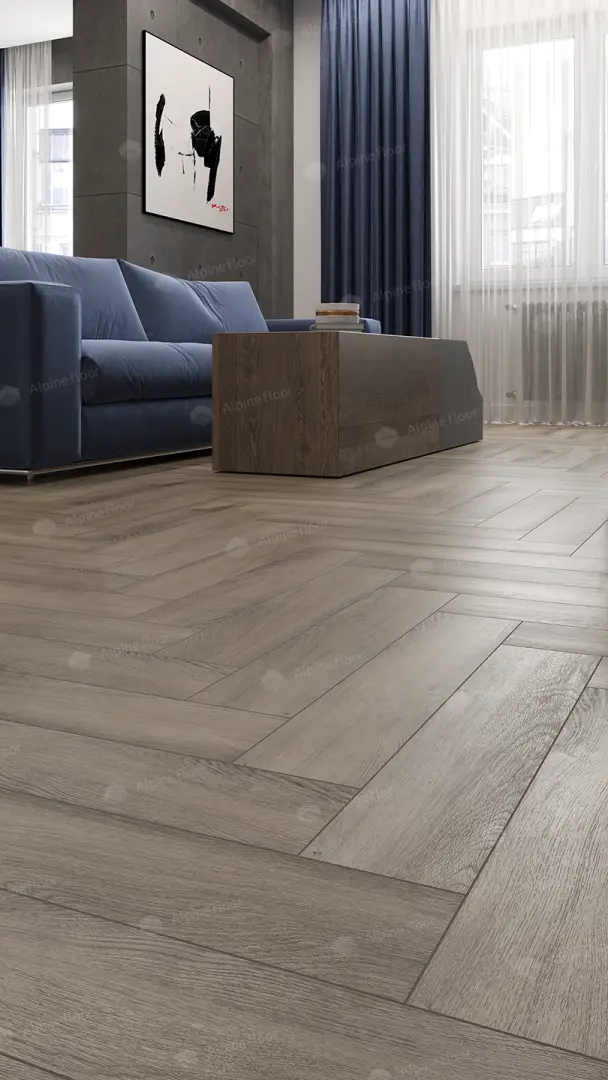 ПВХ-плитка Alpine Floor LVT Parquet ECO 16-15 Дуб Исида 4V 43кл