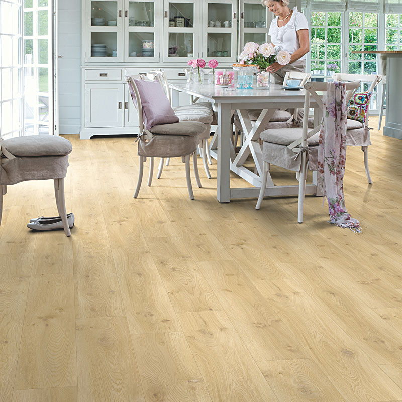ПВХ-плитка Quick-Step QS Alpha Vinyl Small Planks AVSP 40018 Бежевый дуб