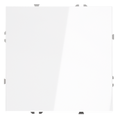 Перекрестный переключатель встраиваемый VOLTUM S70 одноклавишный 10А, (белый глянцевый)