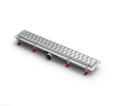 Душевой лоток 105 см Creto Snake CRE-1050 SN-50 с решеткой, хром