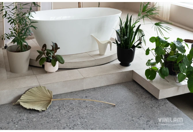 ПВХ плитка CERAMO VINILAM Glue 2,5 мм Терраццо 71613 Glue