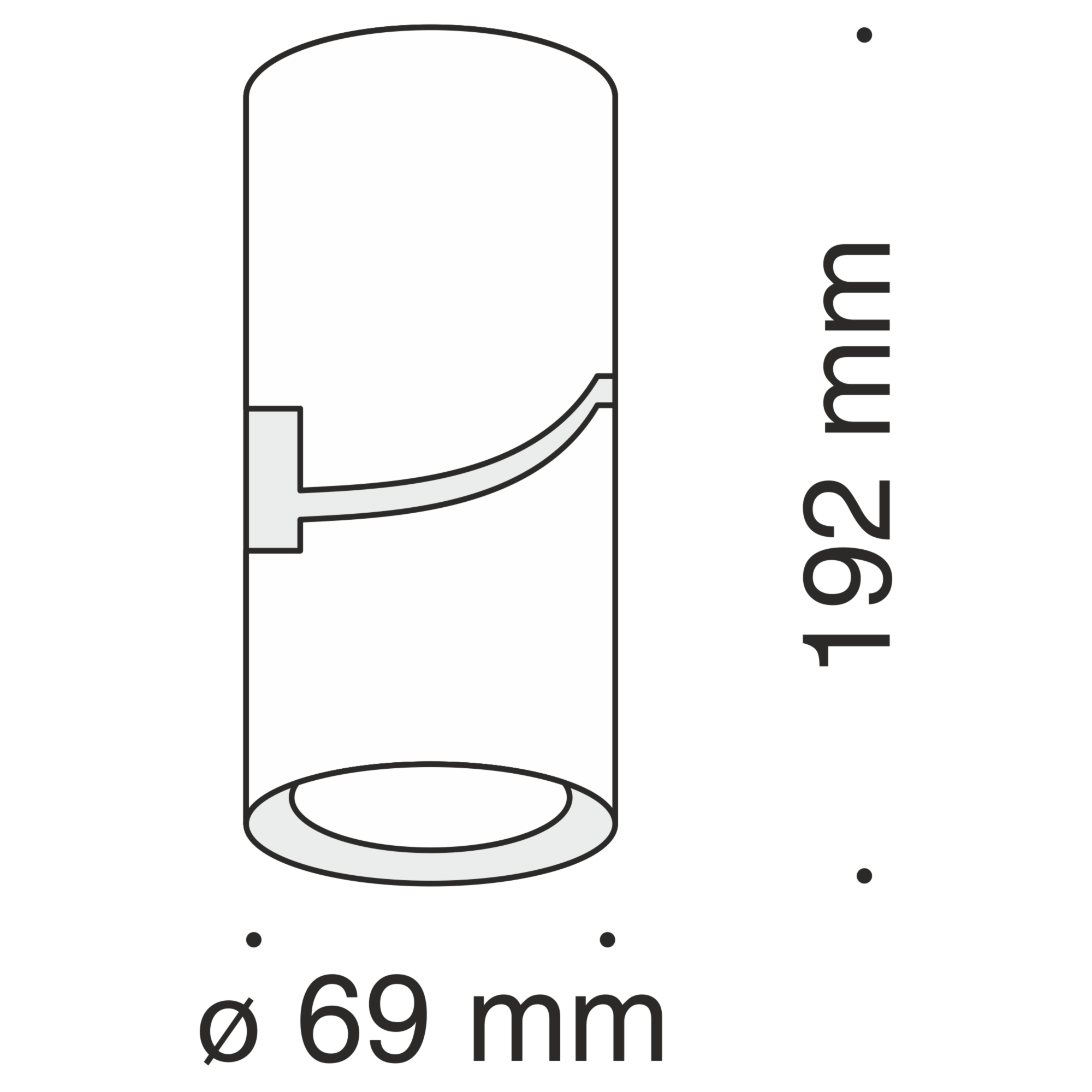 Потолочный светильник Technical C019CW-01W
