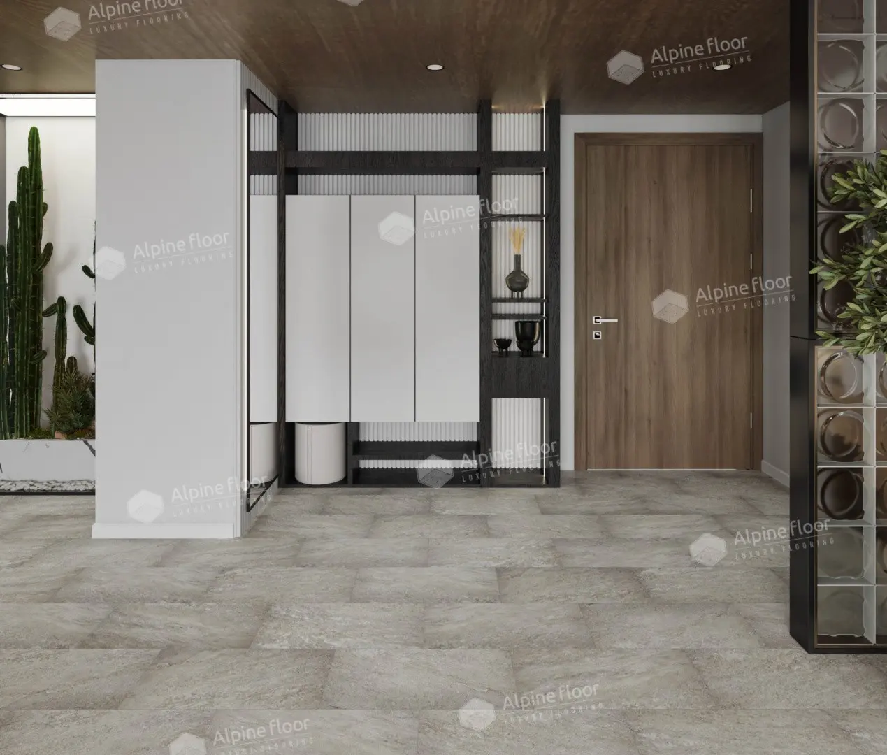 SPC Ламинат Alpine Floor SPC Stone Mineral Core ЕСО 4-13 Шеффилд 4V 43кл