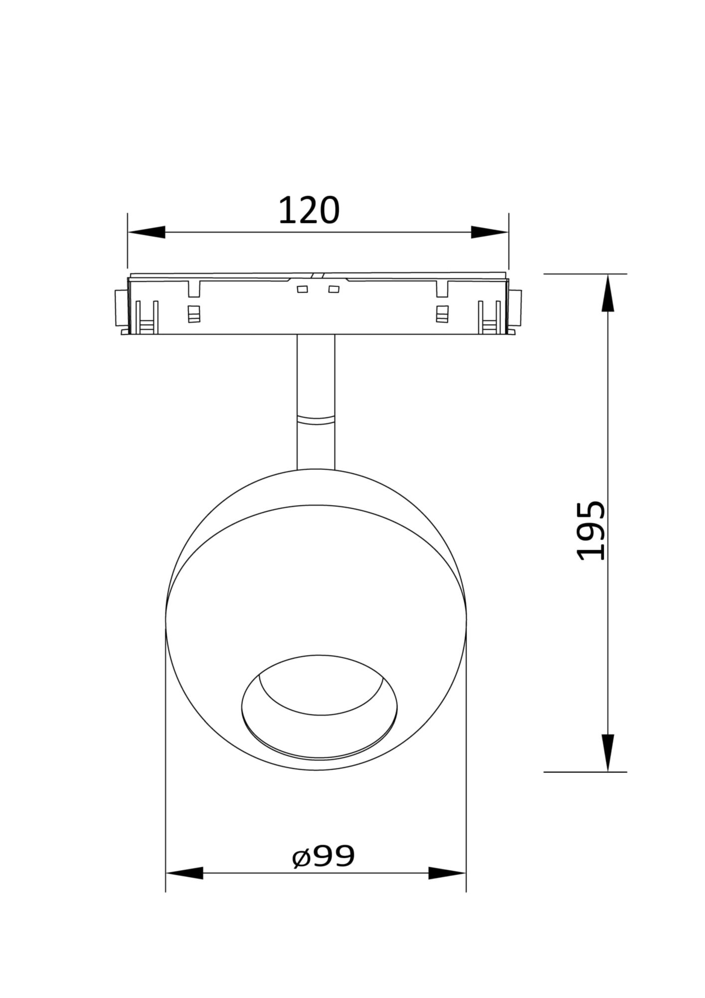 Трековый светильник Technical TR028-2-15W4K-B