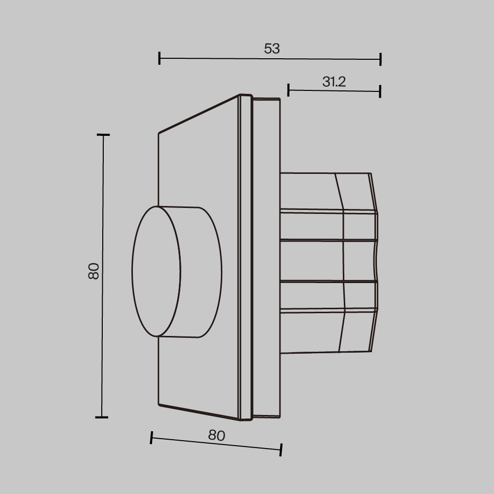 Роторная панель управления Lighting control 721034