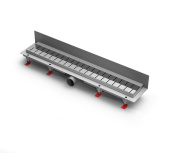 Душевой лоток 75 см Creto Snake CRE-750 SH-P с решеткой, хром