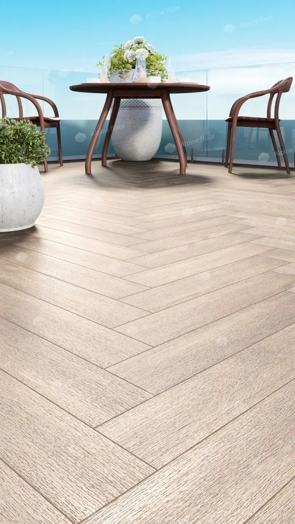 ПВХ-плитка Alpine Floor LVT Parquet ЕСО 16-10 Макадамия 4V 43кл