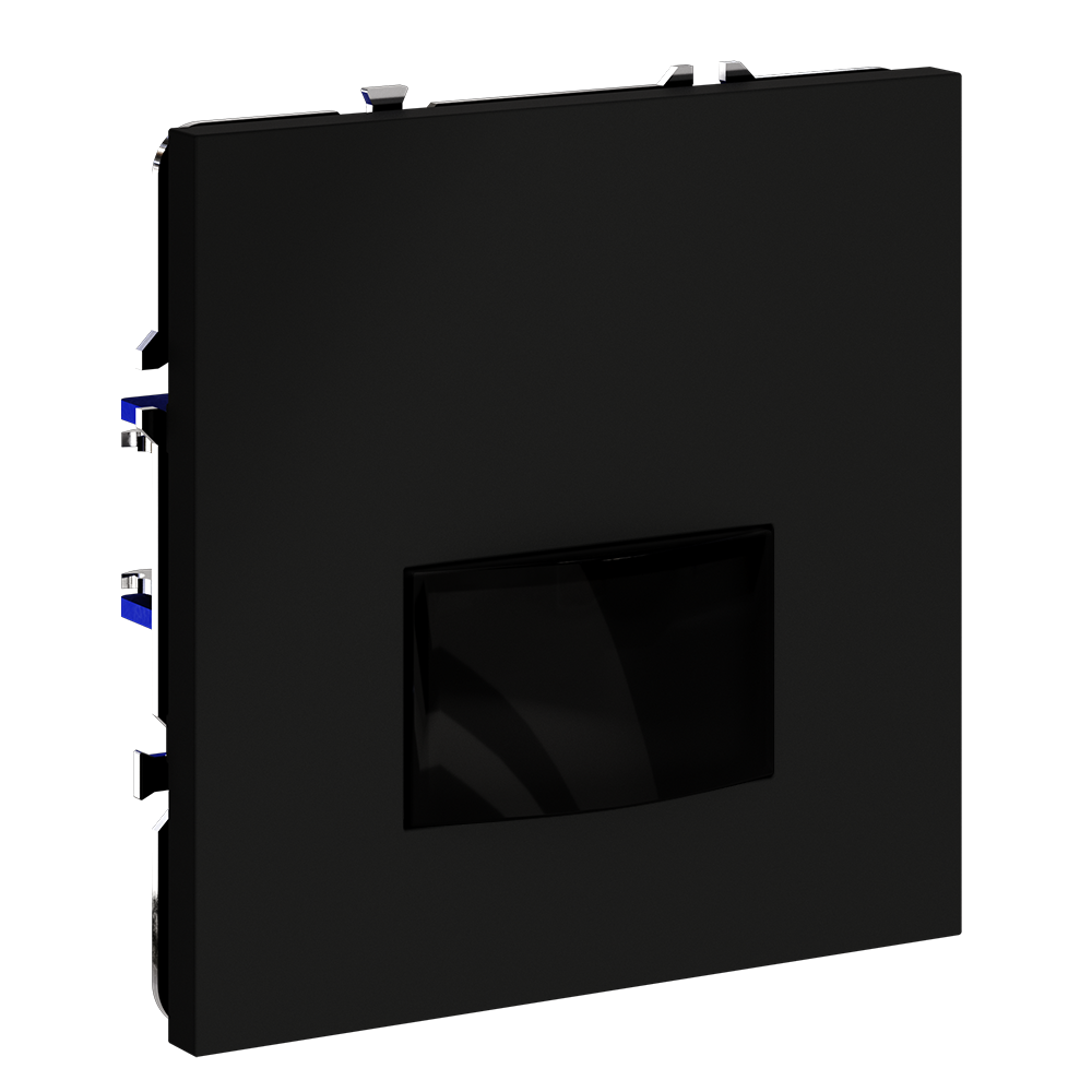 Датчик движения встраиваемый VOLTUM S70, (черный матовый)