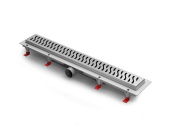 Душевой лоток 105 см Creto Zigzag CRE-1050 ZH-50 с решеткой, хром