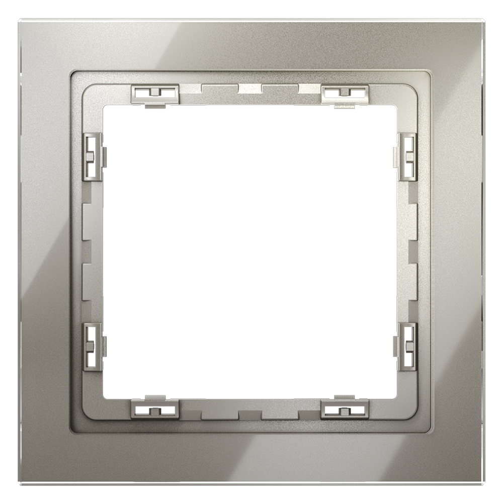 Рамка стеклянная VOLTUM S70 на 1 пост, (шелк, стекло)