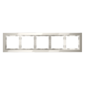 Рамка стеклянная VOLTUM S70 на 5 постов, (кашемир, стекло)
