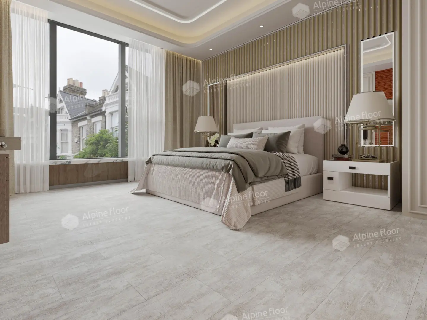 SPC Ламинат Alpine Floor SPC Stone Mineral Core ЕСО 4-6 Ратленд 4V 43кл