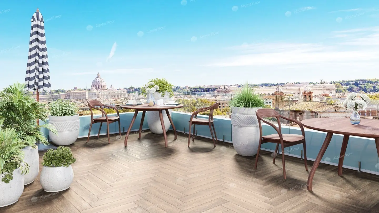 ПВХ-плитка Alpine Floor LVT Parquet ЕСО 16-10 Макадамия 4V 43кл