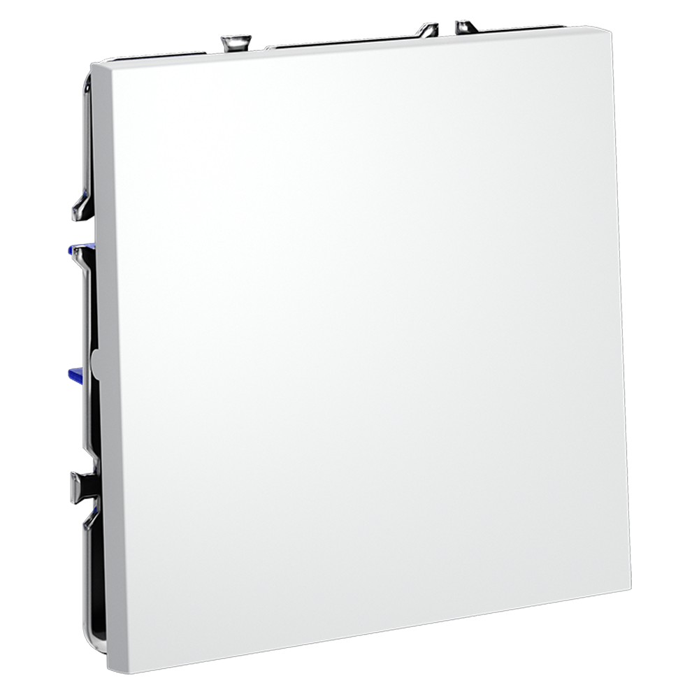 Выключатель встраиваемый VOLTUM S70 одноклавишный 10А, (белый матовый)