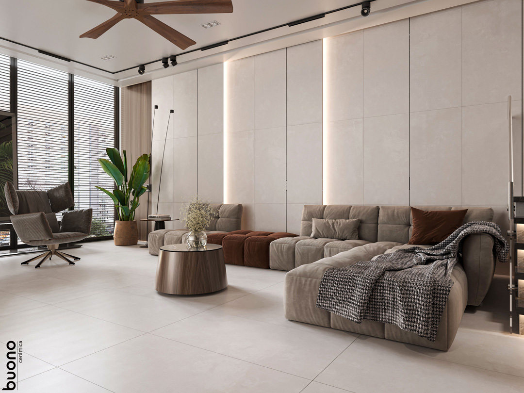 Керамогранит Buono Ceramica Beton Light Mat B4480M