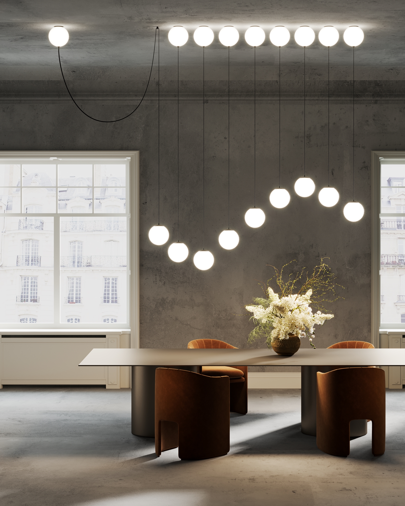 Подвесной светильник Maytoni MOD427PL-L20B3K