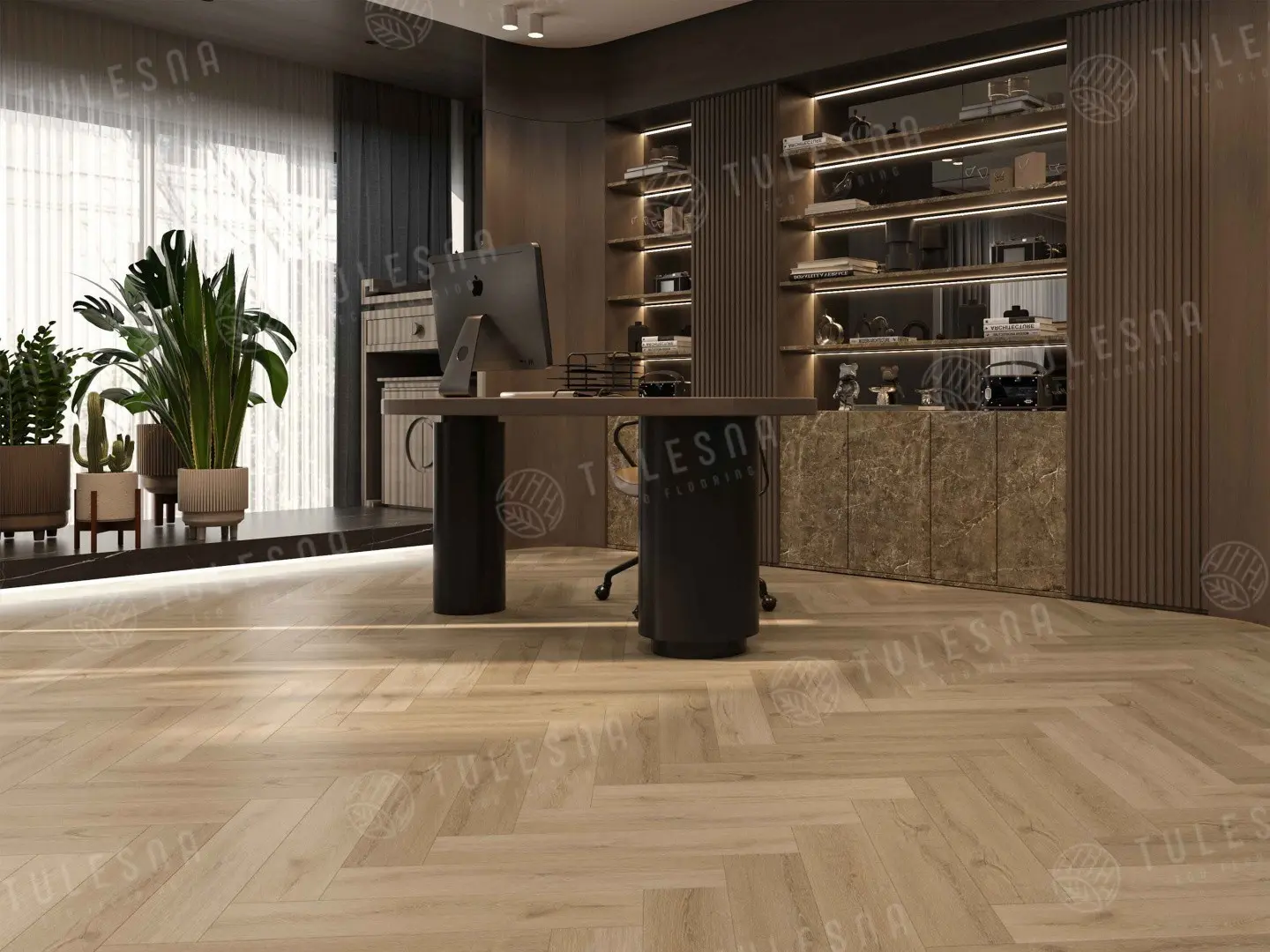 ПВХ-плитка Tulesna Art Parquet LVT Caldo 1005-501