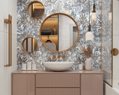 Керамогранит Buono Ceramica EMMA FIORE DECORO CARVING EVL4801C