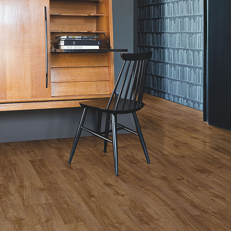 ПВХ-плитка Quick-Step Alpha Vinyl Medium Planks AVMP 40090 Дуб осенний коричневый