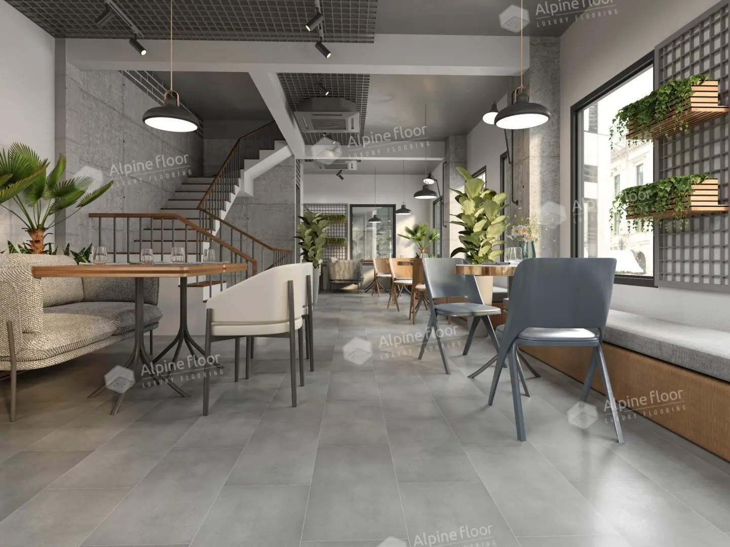 SPC Ламинат Alpine Floor SPC Stone Mineral Core ЕСО 4-8 Бристоль 4V 43кл