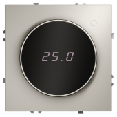 Терморегулятор электронный VOLTUM S70 с индикацией и датчиком, для теплого пола, (кашемир) VLS070103