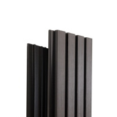 Фасадная доска Deko Home Техно реечная 200х26х3000 Графит