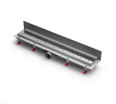 Душевой лоток 85 см Creto Quadro CRE-850 QH-P с решеткой, хром