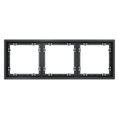 Рамка пластиковая VOLTUM S70 на 3 поста, (графит)