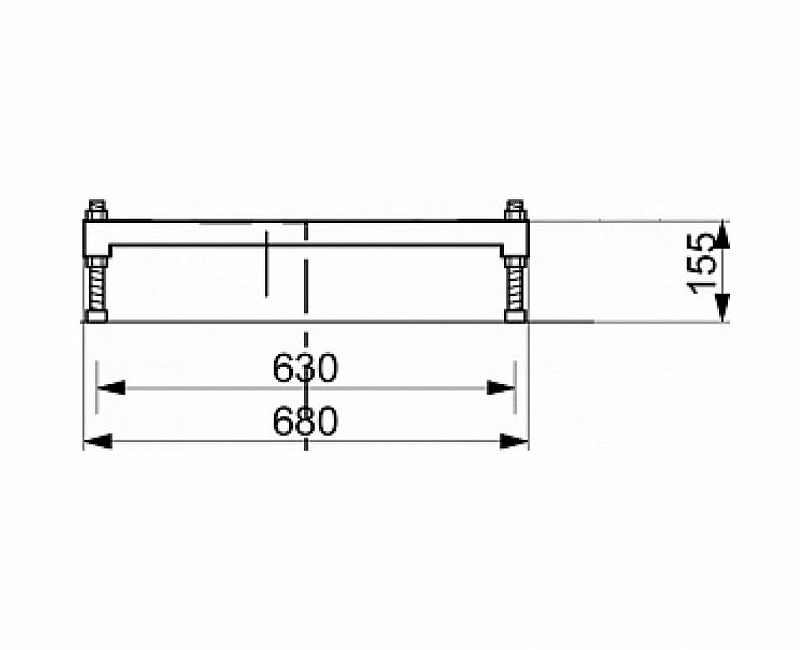 Комплект ножек для ванны 180х80 и 170х75 см Creto Nova 23-111P белый
