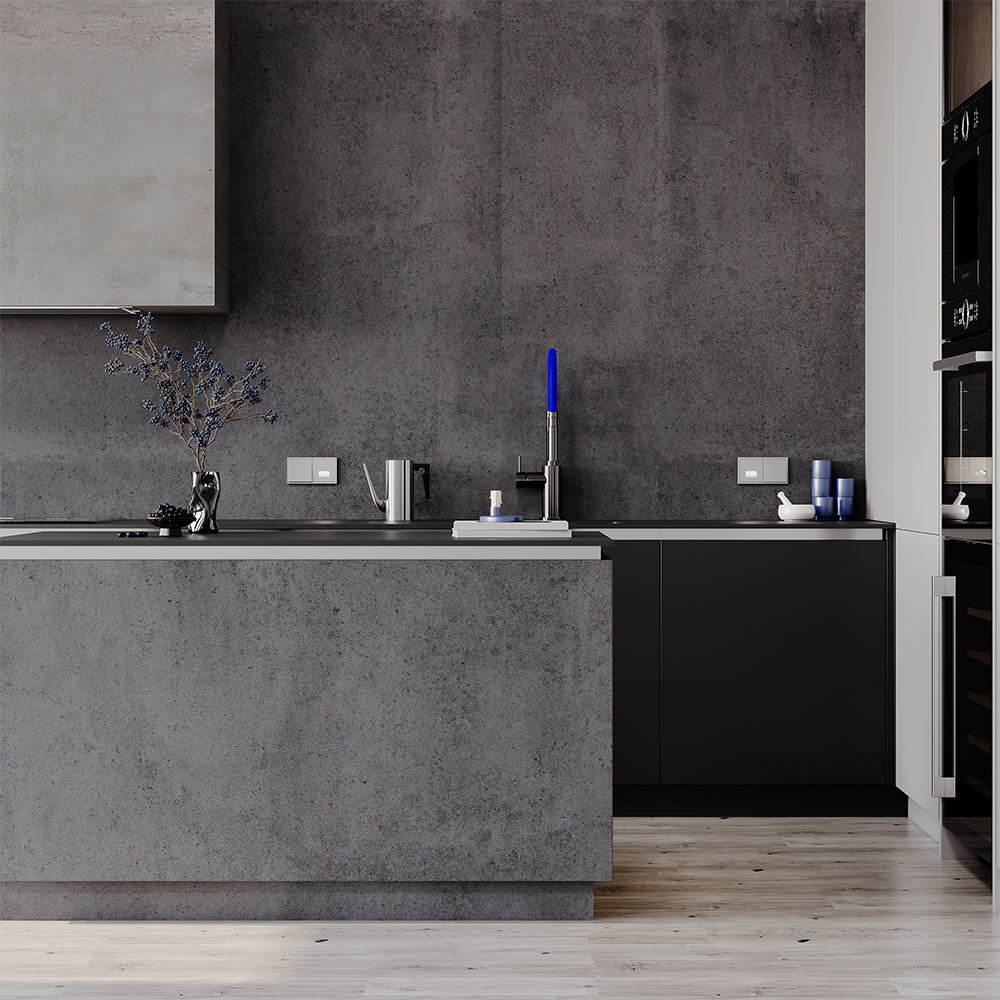 Выключатель встраиваемый VOLTUM S70 одноклавишный 10А, (сталь)