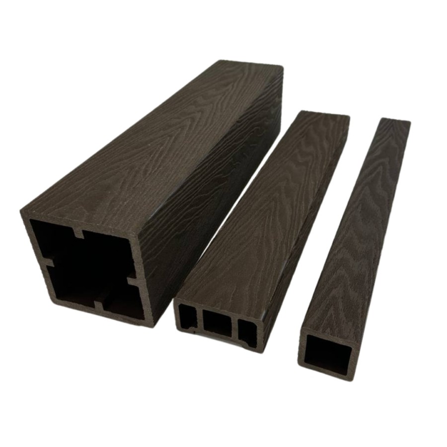 Столб для ограждений Deko Home Техно 3D 120x120x3000 Шоколад