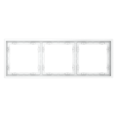 Рамка пластиковая VOLTUM S70 на 3 поста, (белый матовый)