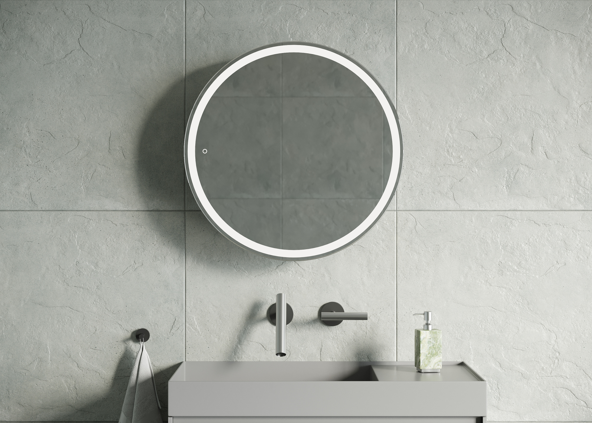 Зеркальный шкаф Creto Tour с LED-подсветкой D600