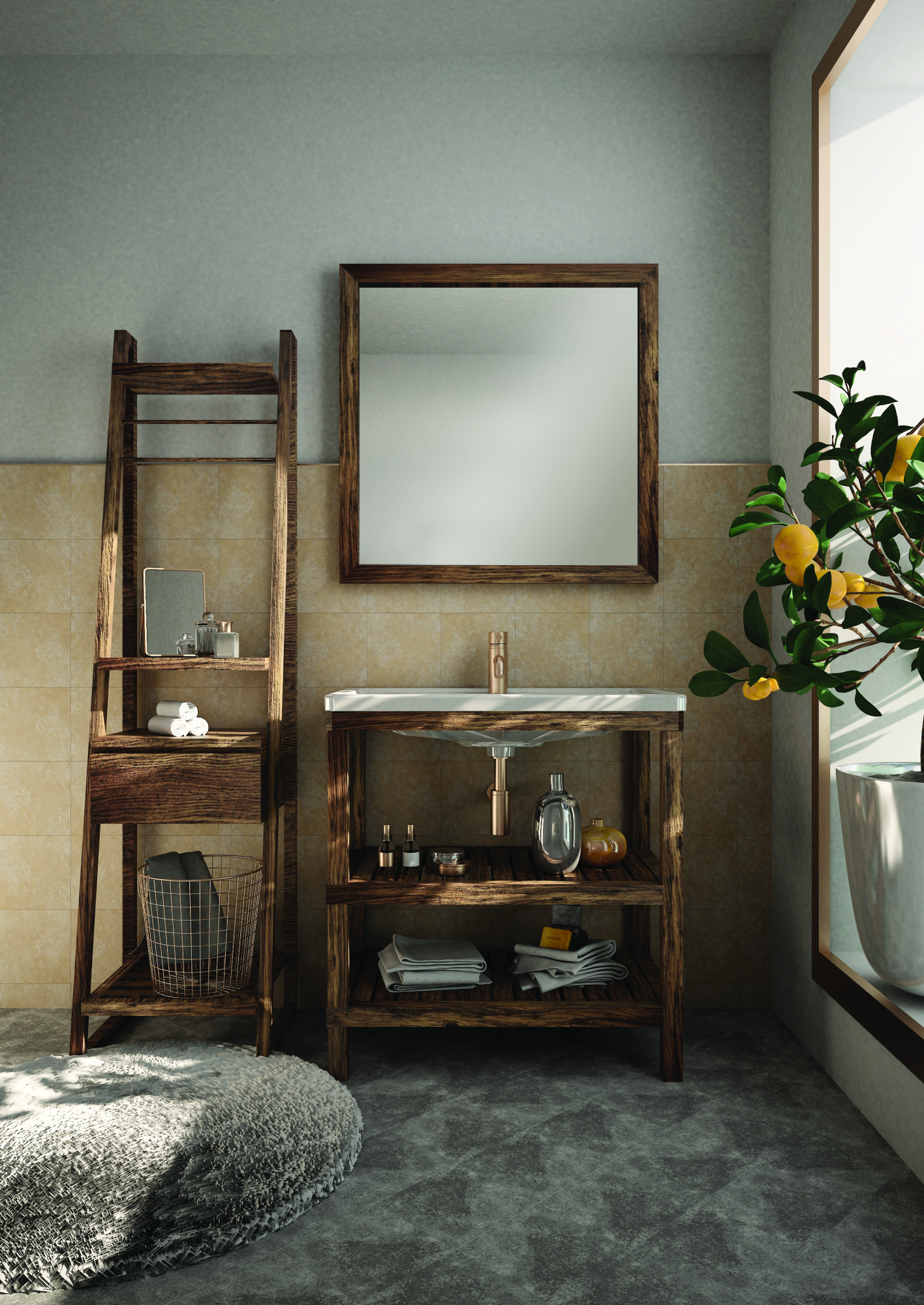 Тумба под раковину Creto Provence Venge 85