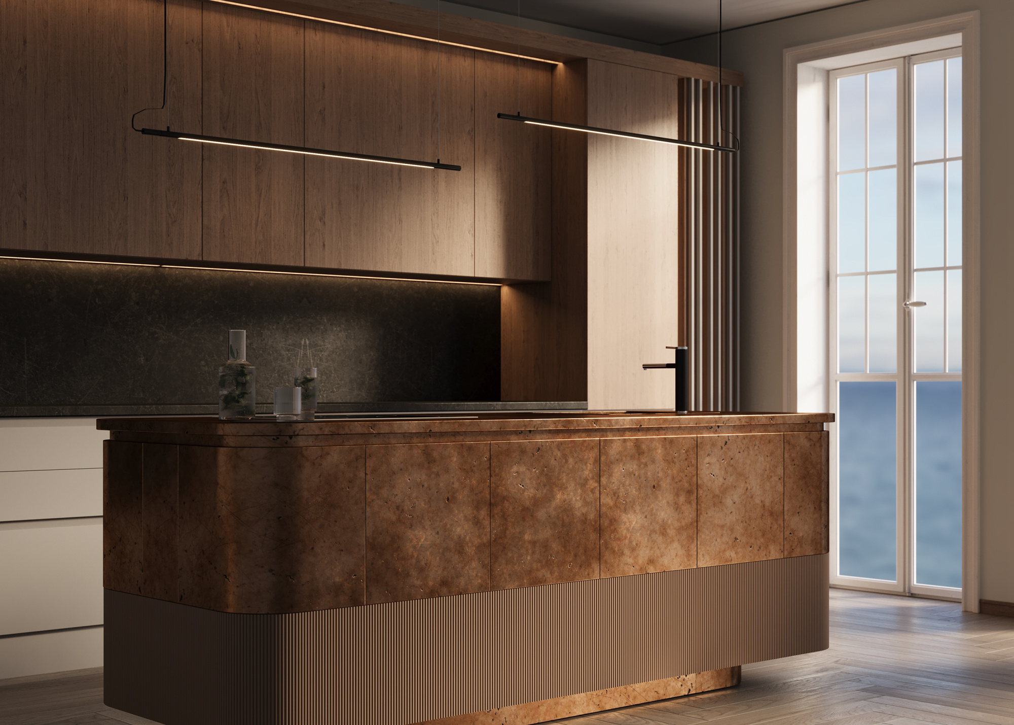 Светильник Technical C100CL-L1000-24W3-6K-B