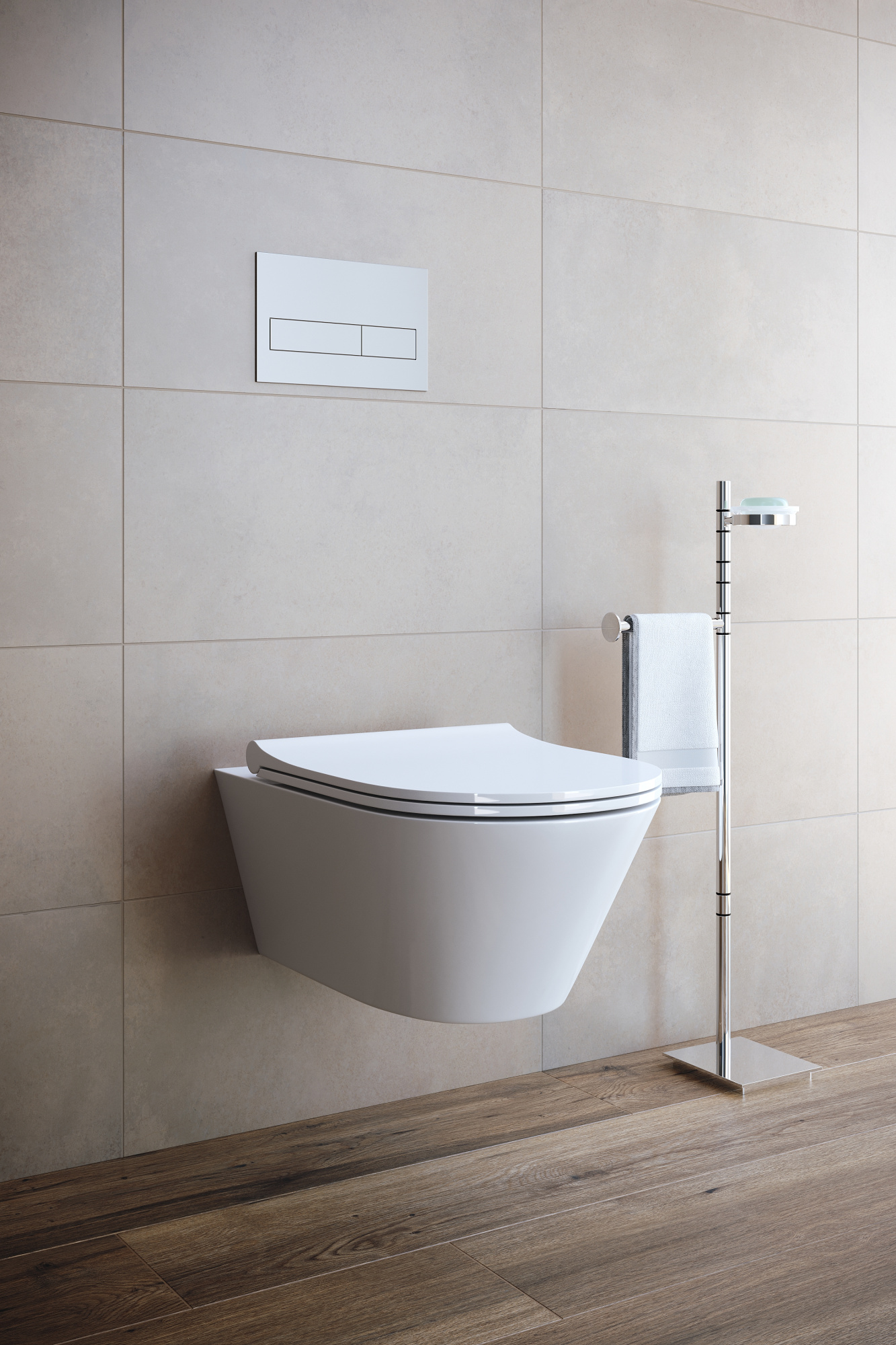 Унитаз подвесной безободковый Creto Logan L3 белый 1003-001-L3W