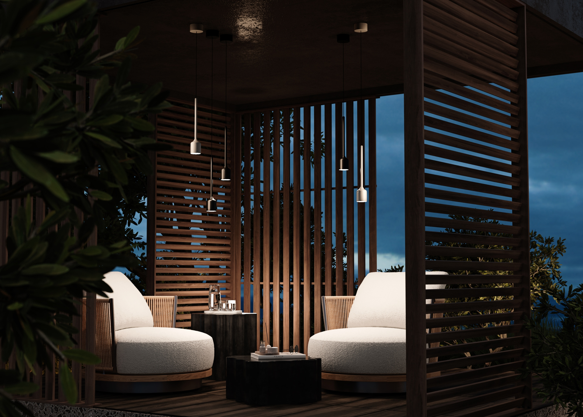 Подвесной светильник Outdoor O491PL-L8B3K