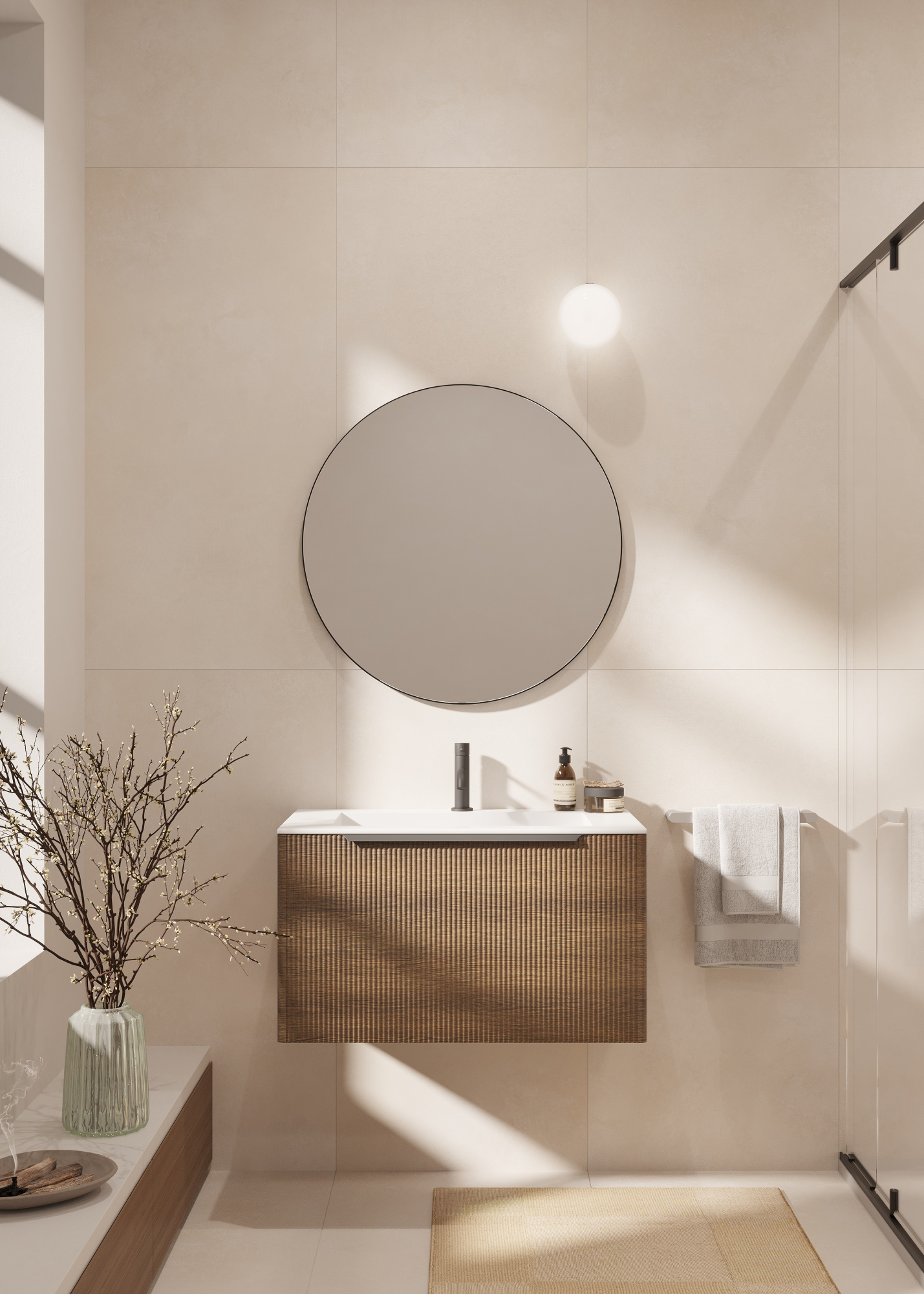 Тумба под раковину Creto Luna Wood 80 см 17-WD80