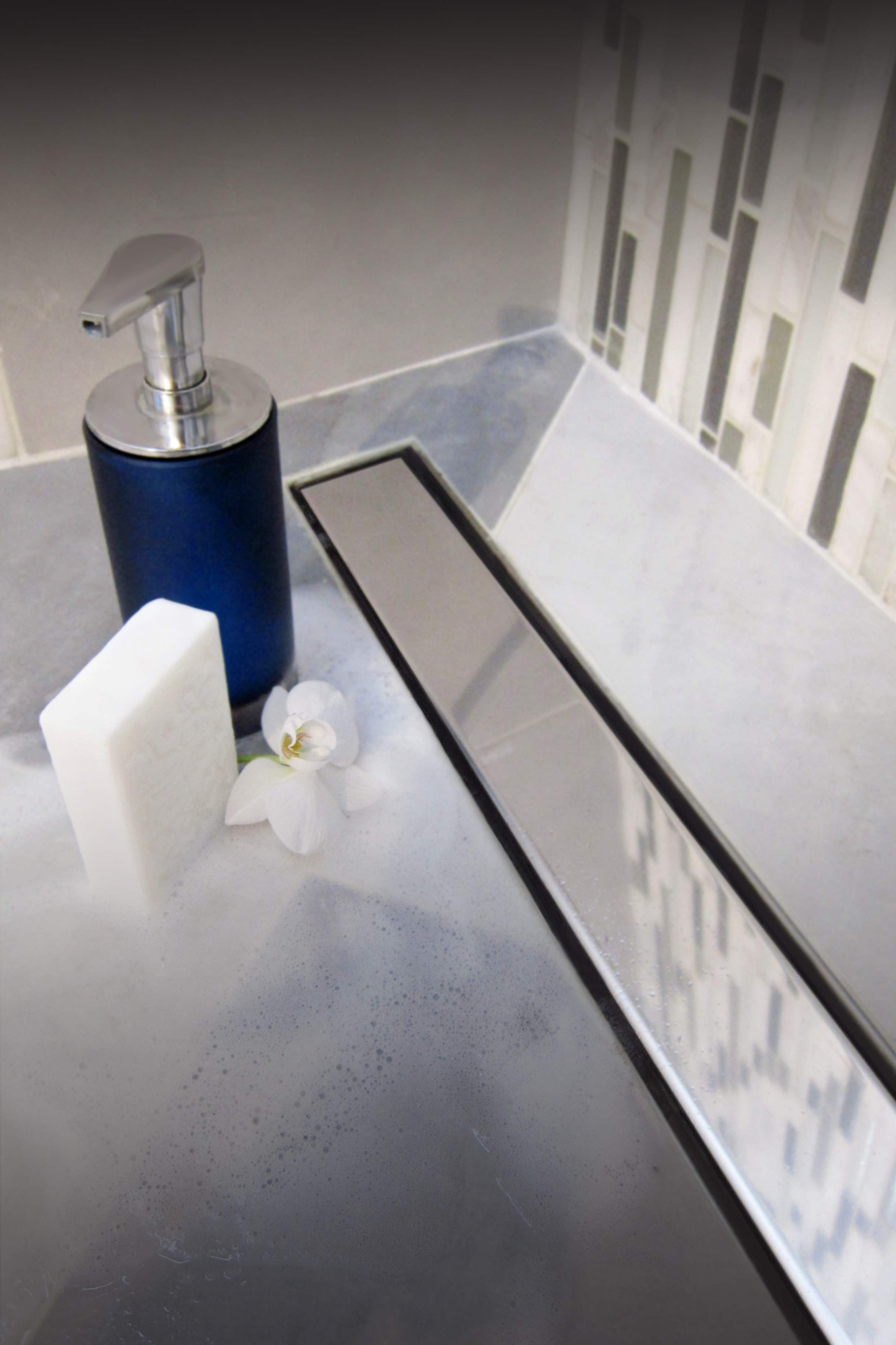 Душевой лоток 45 см Creto Uni CRE-450 UH-P с решеткой, хром