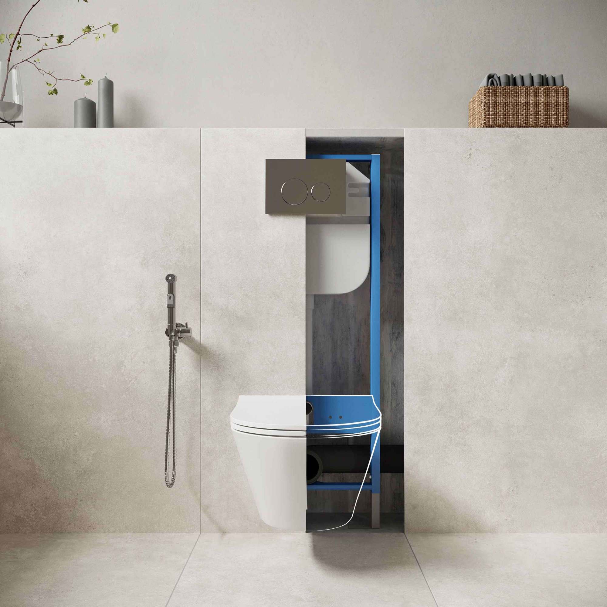 Инсталляция Creto Standart 1.0 для подвесных унитазов