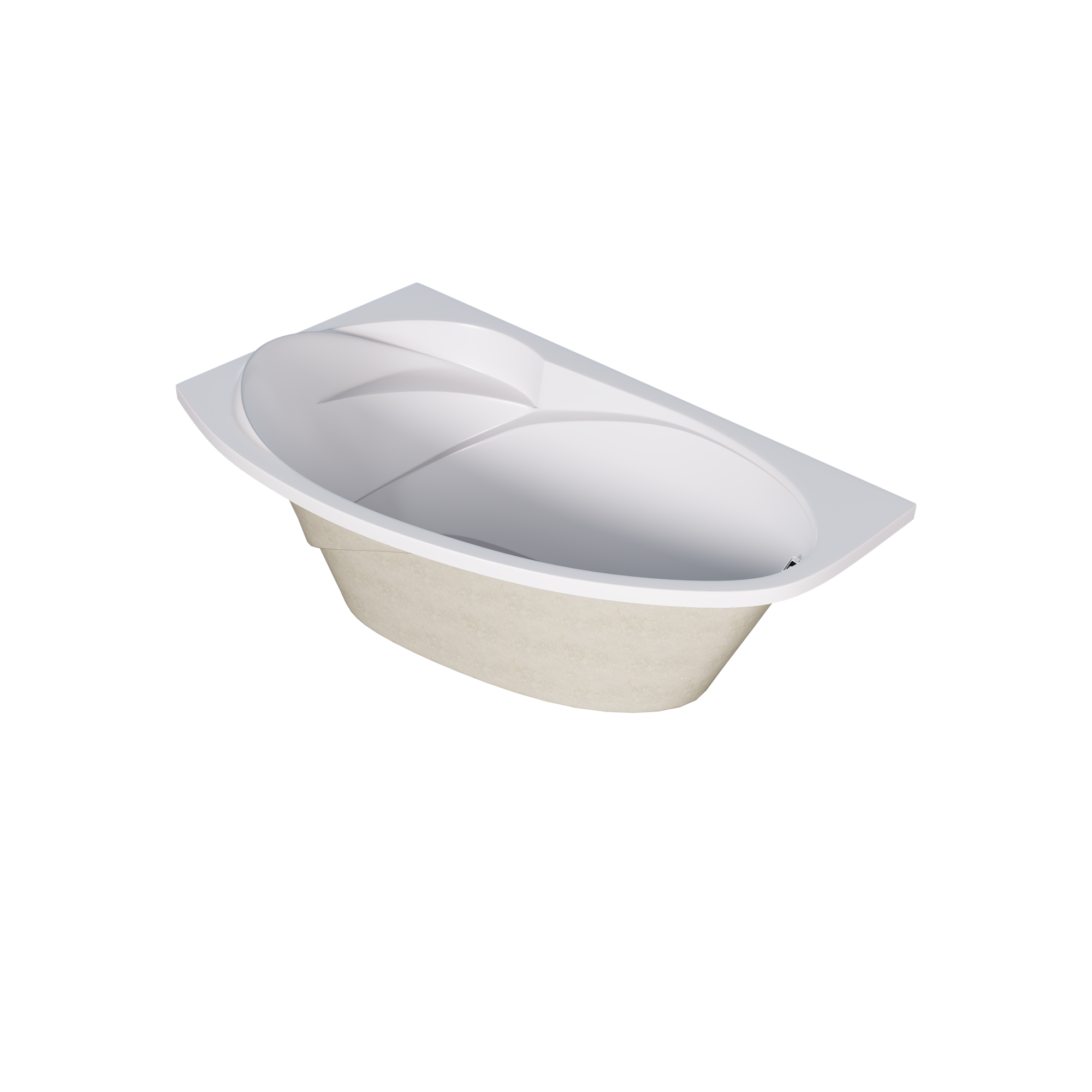 Акриловая ванна 170х100 см Creto Juliya 31-170100L белая