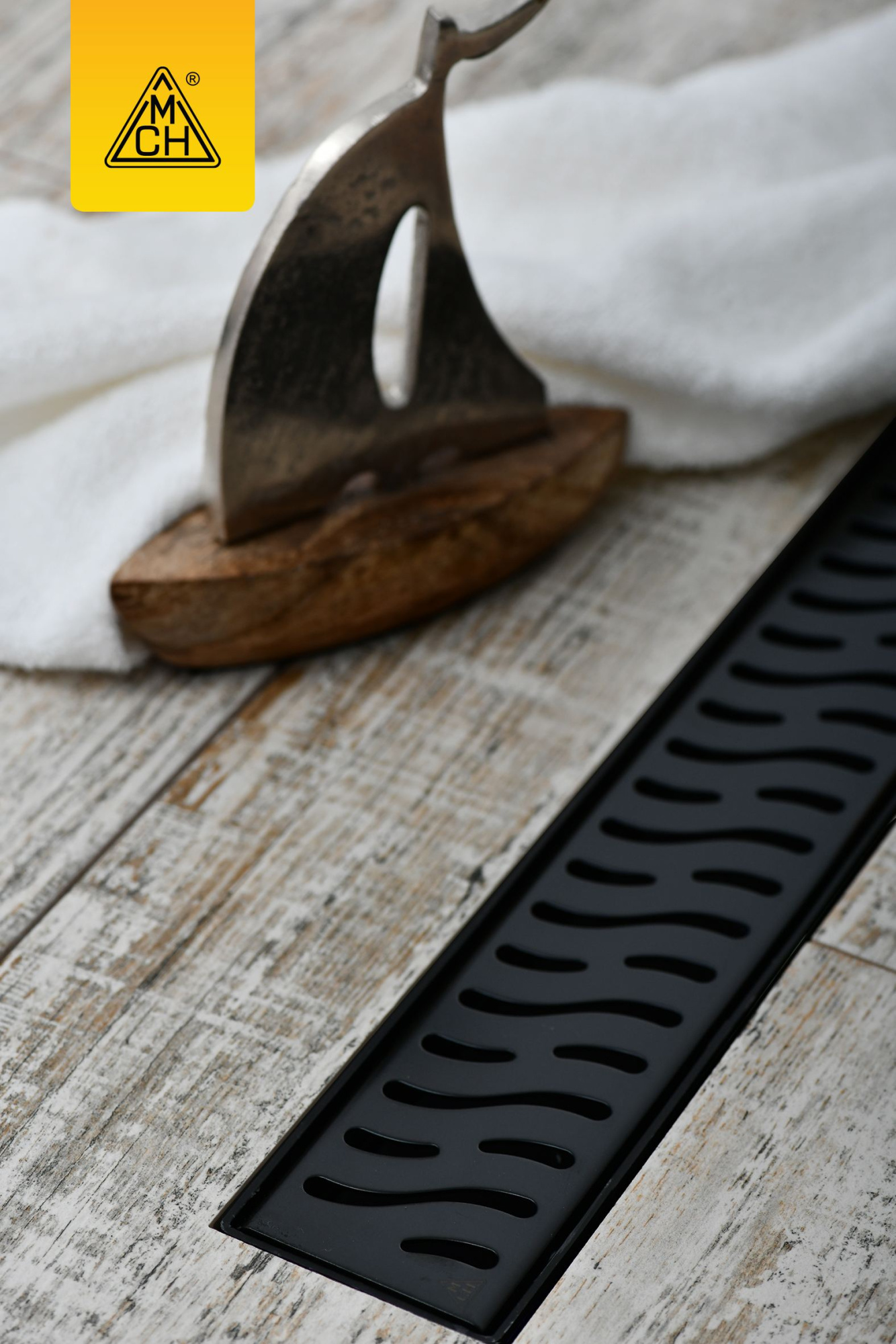 Душевой лоток 95 см Creto Zigzag CRE-950 ZB-50 с решеткой, хром